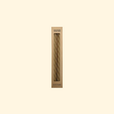 Set de 2 bougies longues torsadées beige