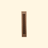 Set de 2 bougies longues torsadées marron