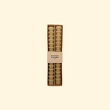 Set de 2 bougies longues anneaux beige