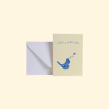 Carte appeau "happy birthday" oiseau