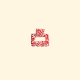Pince à cheveux -  lib cherry dot rouge
