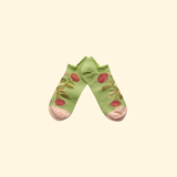 Socquette noeud lime