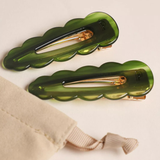 Barrettes Signature Emeraude