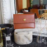 PORTE-CARTES COQUILLAGE CAMEL