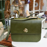 SAC ADÈLE LÉZARD OLIVE