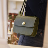 SAC ADÈLE LÉZARD OLIVE