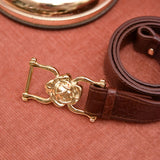CEINTURE ROSIE CROCO CHOCOLAT