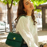 SAC ADÈLE CROCO VERT SAPIN