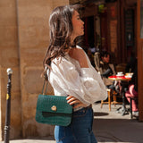 SAC ADÈLE CROCO VERT SAPIN