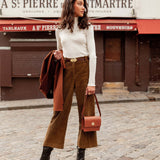 CEINTURE ADÈLE CROCO CHOCOLAT