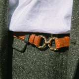CEINTURE AIMÉE LÉZARD CAMEL