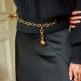 CEINTURE LÉNA LÉZARD NOIR