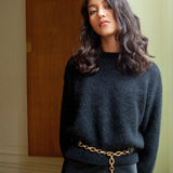 CEINTURE LÉNA LÉZARD NOIR