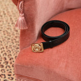 CEINTURE JULIETTE CROCO NOIR