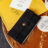 GRAND PORTEFEUILLE LÉNA LÉZARD NOIR