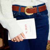GRANDE CEINTURE STRIÉE CAMEL