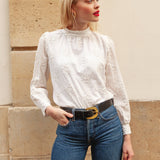 GRANDE CEINTURE STRIÉE NOIRE