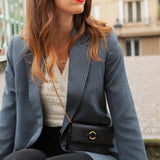 POCHETTE MONA LÉZARD NOIR