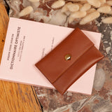 PORTE-CARTES COQUILLAGE CAMEL