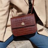 SAC ADÈLE CROCO CHOCOLAT