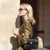 SAC ADÈLE CROCO NOIR