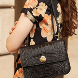 SAC ADÈLE CROCO NOIR