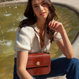 SAC ADÈLE LÉZARD CAMEL