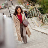 SAC AIMÉE CROCO CHOCOLAT