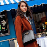 SAC AIMÉE CROCO NOIR