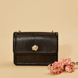 SAC GRAND ROSIE NOIR LEZARD