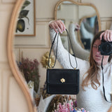 SAC GRAND ROSIE NOIR LEZARD