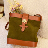 SAC ROSALIE VELOURS OLIVE