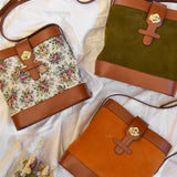 SAC ROSALIE VELOURS OLIVE