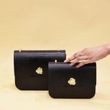 SAC MINI ADÈLE LÉZARD NOIR