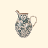 Pichet de décoration  Beige Céramique Fleurs