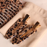 Barrettes Léopard