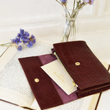 PORTEFEUILLE ADÈLE CROCO BORDEAUX