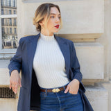 CEINTURE ADÈLE CROCO CHOCOLAT