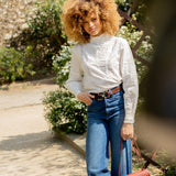 GRANDE CEINTURE OLYMPE CROCO CHOCOLAT