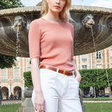 GRANDE CEINTURE BARIOLÉE CAMEL