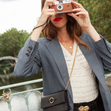 POCHETTE MONA LÉZARD NOIR