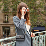 POCHETTE MONA LÉZARD NOIR