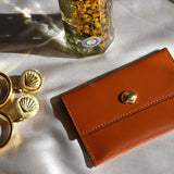 PORTE-CARTES COQUILLAGE CAMEL