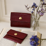 PORTE-CARTES ADÈLE CROCO CHOCOLAT