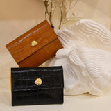 PORTEFEUILLE ADÈLE CROCO GOLD