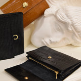 PORTEFEUILLE ADÈLE CROCO GOLD
