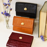 PORTEFEUILLE ADÈLE CROCO GOLD