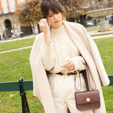 SAC MINI ADÈLE CROCO CHOCOLAT