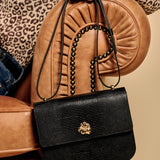 SAC ADÈLE LÉZARD NOIR