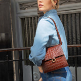 SAC JOSÉPHINE CROCO CHOCOLAT